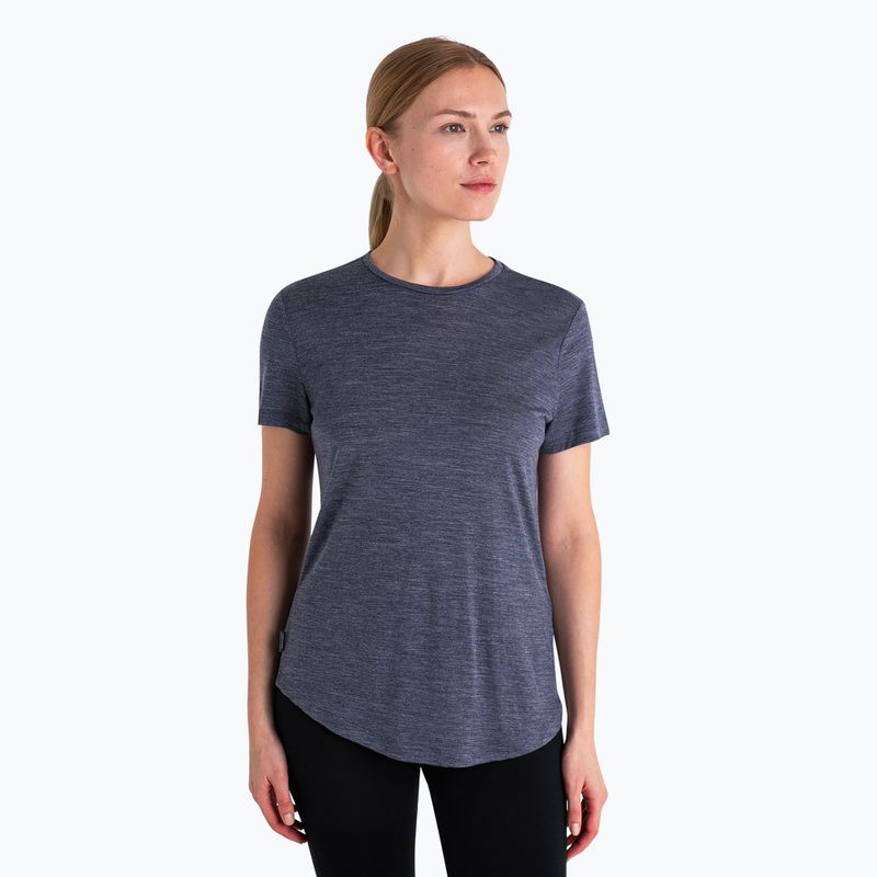Дамска тениска за тркинг Icebreaker Merino 125 Cool-Lite Sphere III SS Tee midnight navy heather