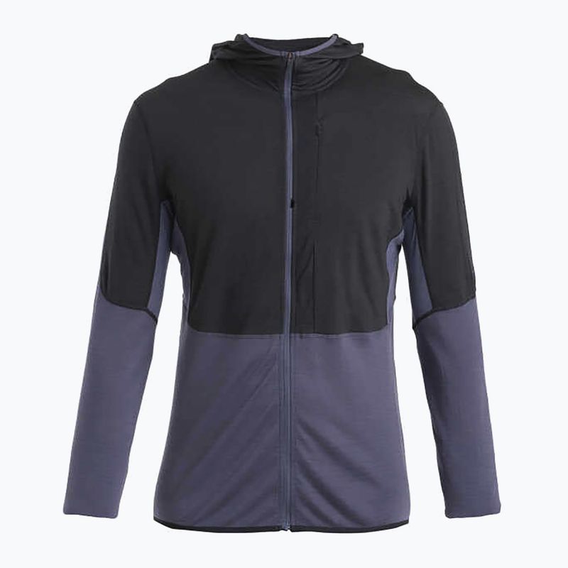 Мъжко яке Icebreaker Merino 200 Realfleece™ Descender trekking jacket black/graphite/cb