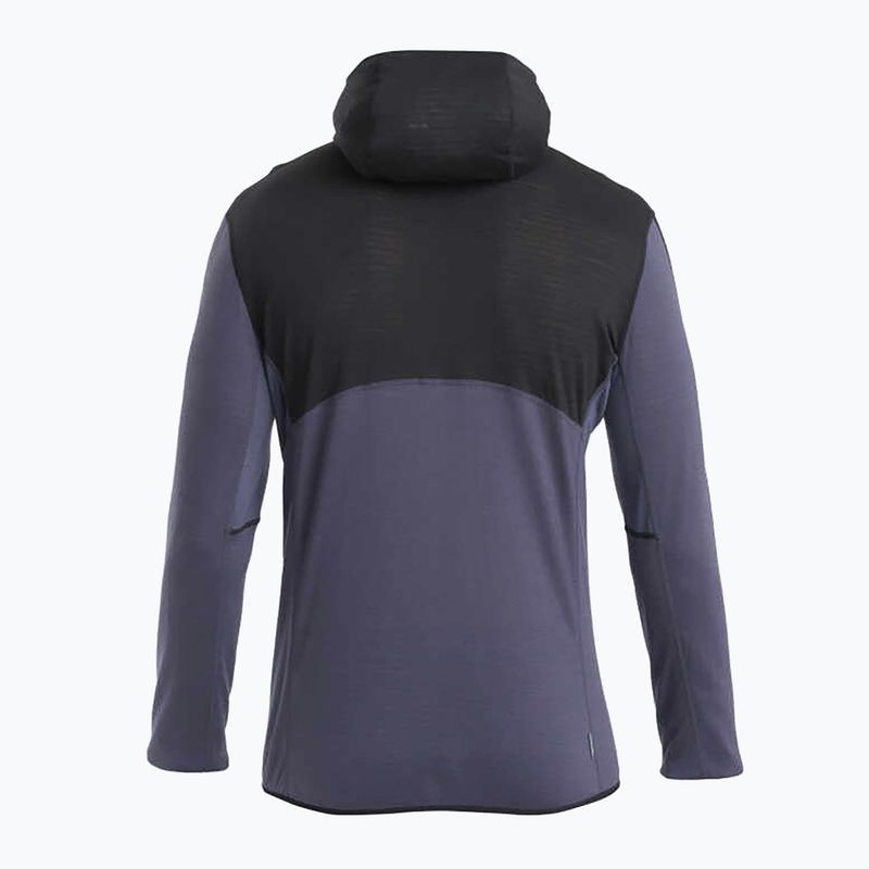 Мъжко яке Icebreaker Merino 200 Realfleece™ Descender trekking jacket black/graphite/cb 2
