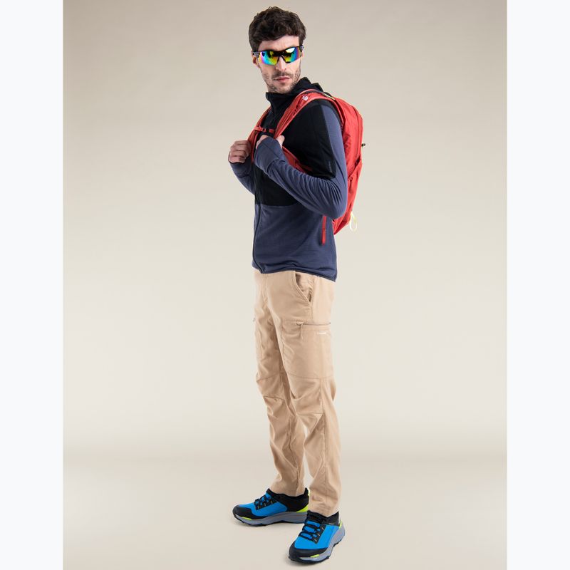 Мъжко яке Icebreaker Merino 200 Realfleece™ Descender trekking jacket black/graphite/cb 8