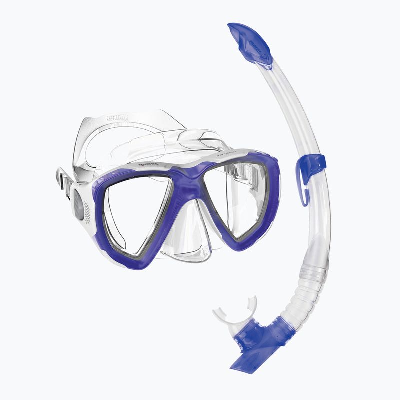 Комплект за шнорхелинг Mares Combo Trygon blue/white/clear