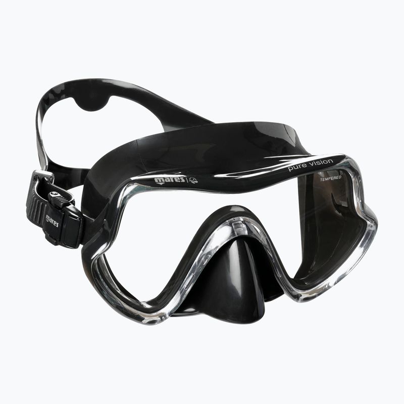 Маска за гмуркане Mares Pure Vision черна 411217 6