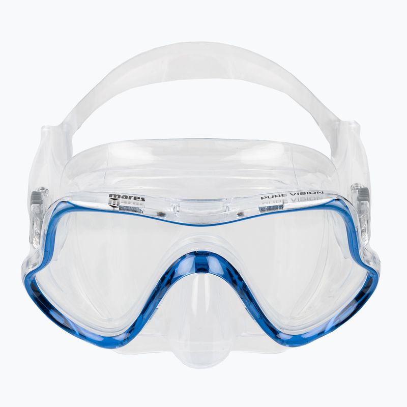 Маска за гмуркане Mares Pure Vision в прозрачно синьо 411217 2