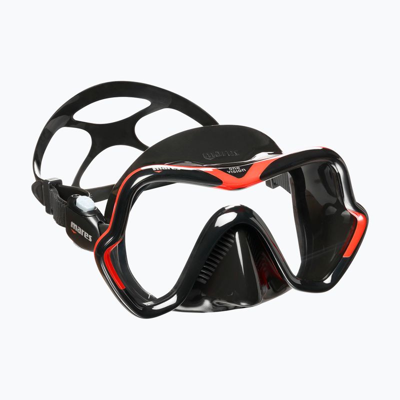 Маска за гмуркане Mares One Vision черна/червена 411046 6