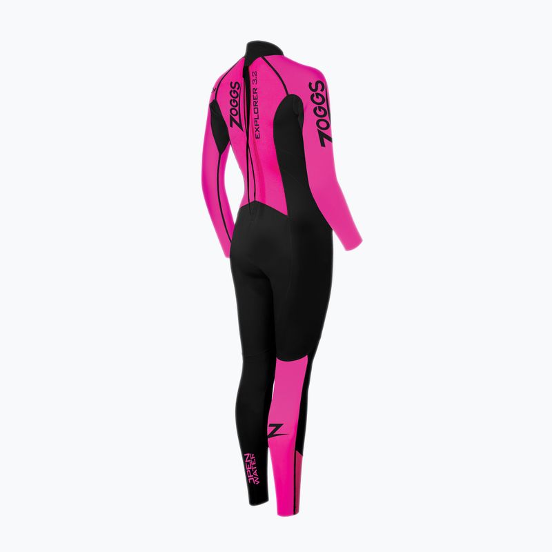 Пяна за плуване за жени Zoggs Ow Explorer Fs 3.2.2 mm black/pink 2