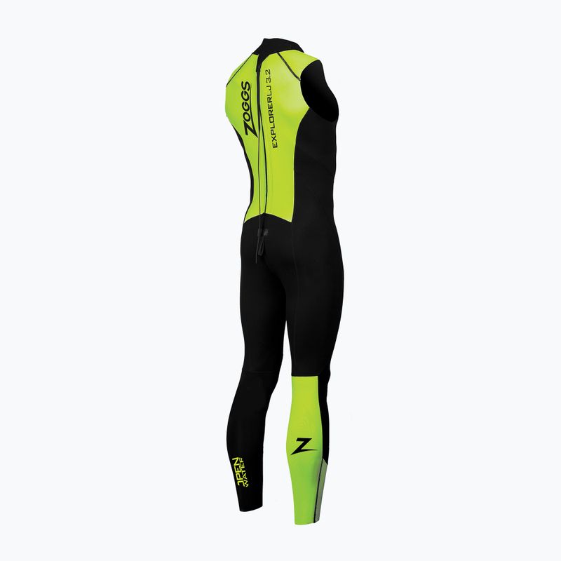 Мъжки неопренов костюм за плуване Zoggs OW Explorer LJ 3.2.2 mm black/lime 2