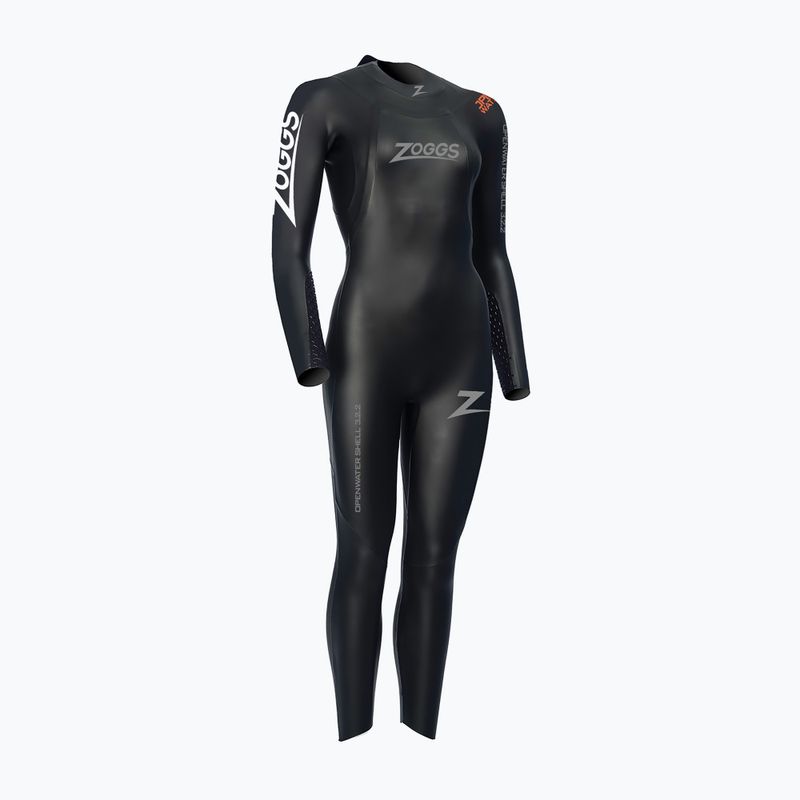 Плувна пяна за жени Zoggs Ow Shell Fs 3.2.2 mm black/orange