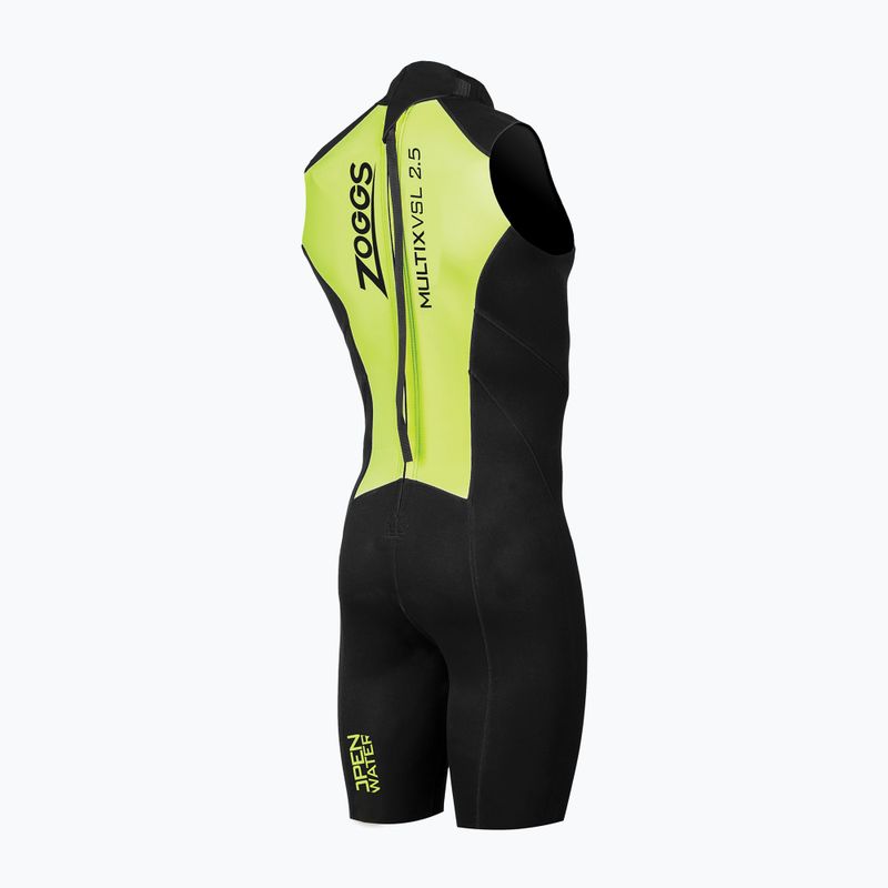 Мъжки неопренов костюм за плуване Zoggs OW Multix VSL 2,5 mm black/lime 2