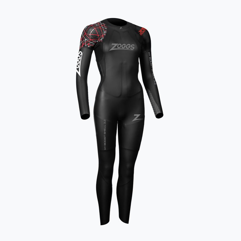 Плувна пяна за жени Zoggs Ow Myboost Shell Fs 3.2 mm black/red