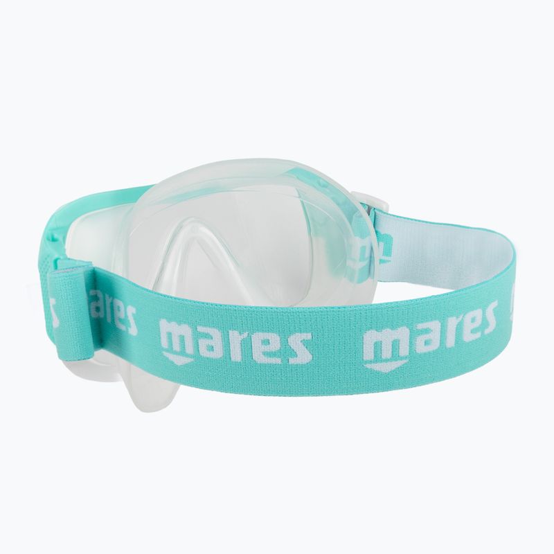 Маска за шнорхел Mares Keewee прозрачно синя 411075 4