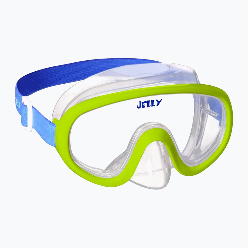 Детски комплект за шнорхелинг Mares Combo Jelly lime/blue/clear 2