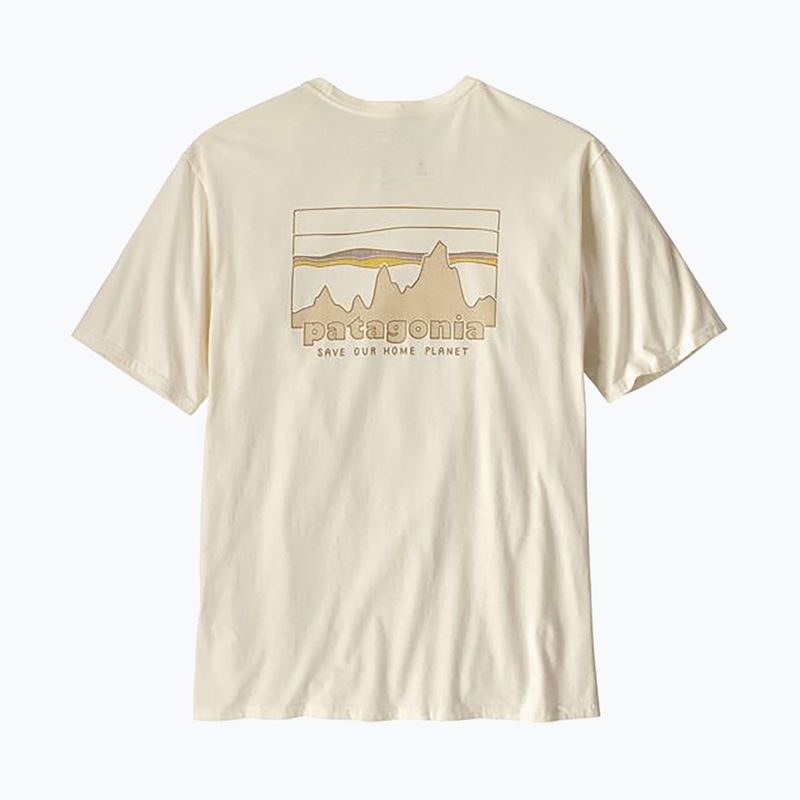Мъжка тениска Patagonia '73 Skyline Organic birch white 5