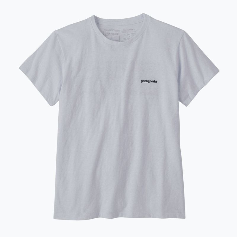 Дамска тениска за трекинг Patagonia P-6 Logo Responsibili-Tee white 3