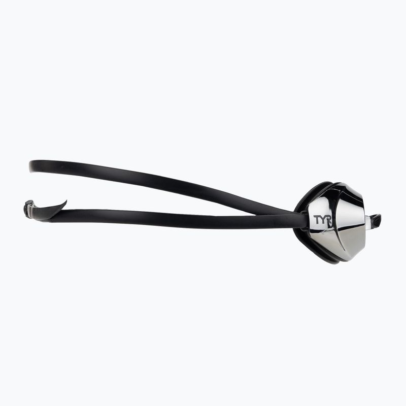 Очила за плуване TYR Vecta Racing mirrored silver/black/black 3