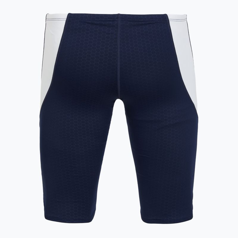 Мъжки шорти за плуване тип клин TYR Durafast Elite Curve Splice Hexa Jammer navy/white 2
