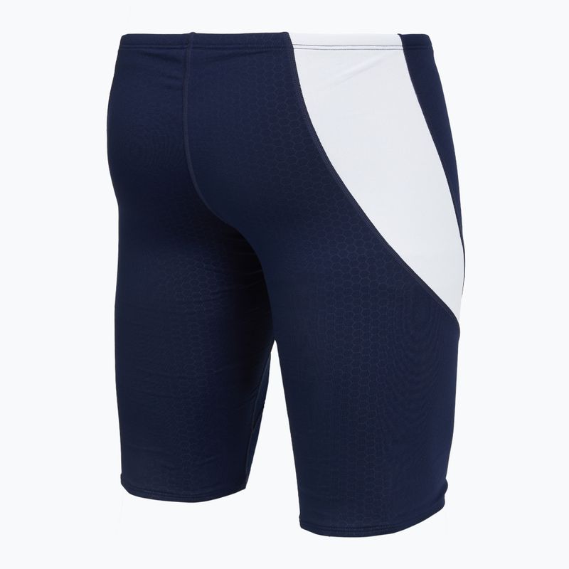 Мъжки шорти за плуване тип клин TYR Durafast Elite Curve Splice Hexa Jammer navy/white 3