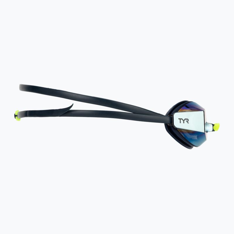 Очила за плуване TYR Blackops 140 Ev Racing Mirrored gold/navy/yellow 3