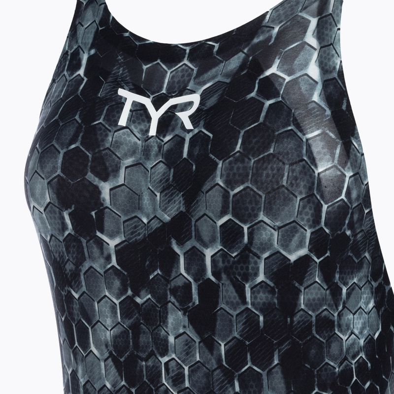 Дамски бански от една част TYR Avictor 2.0 Closed Back black/grey 3