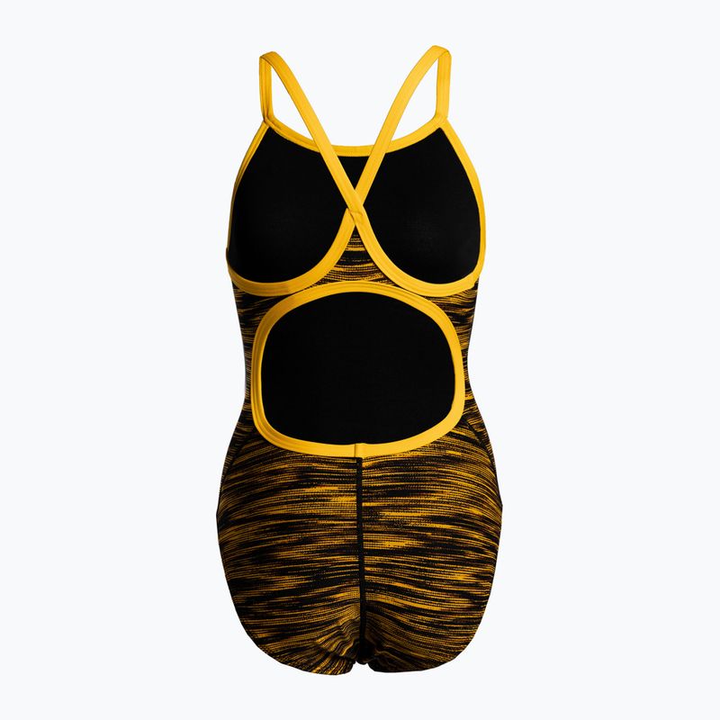 Дамски бански от една част TYR Fizzy Diamondfit black and gold DFIZ_008_28 2
