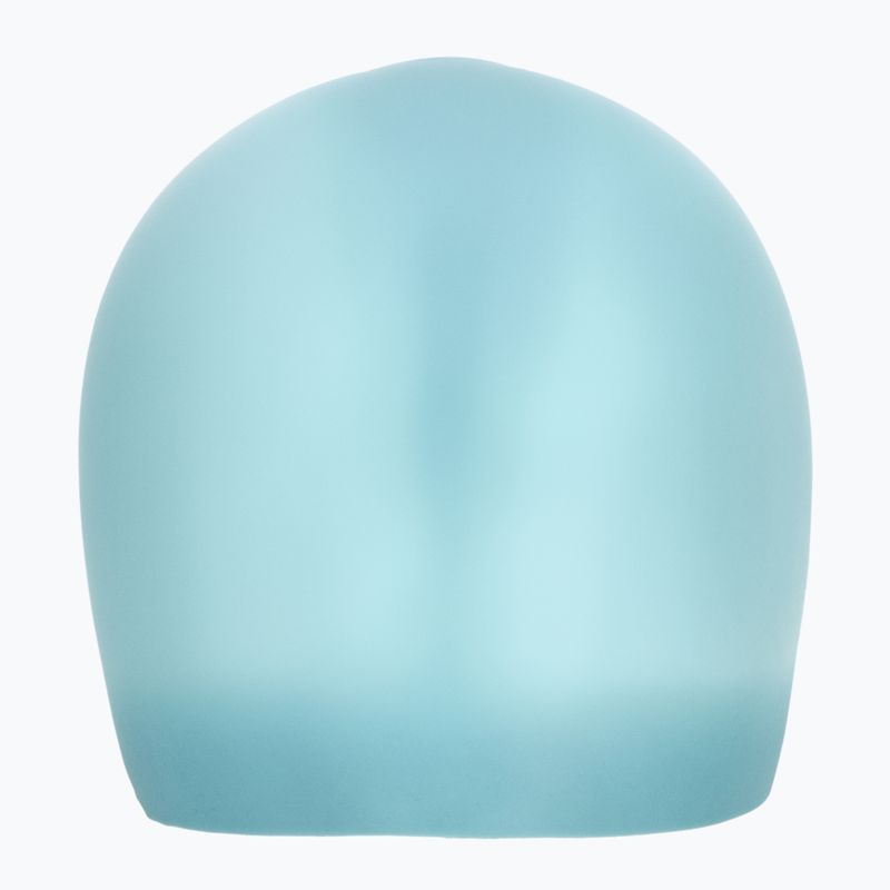 Шапка за плуване TYR Long Hair Wrinkle Free Silicone  light blue 2