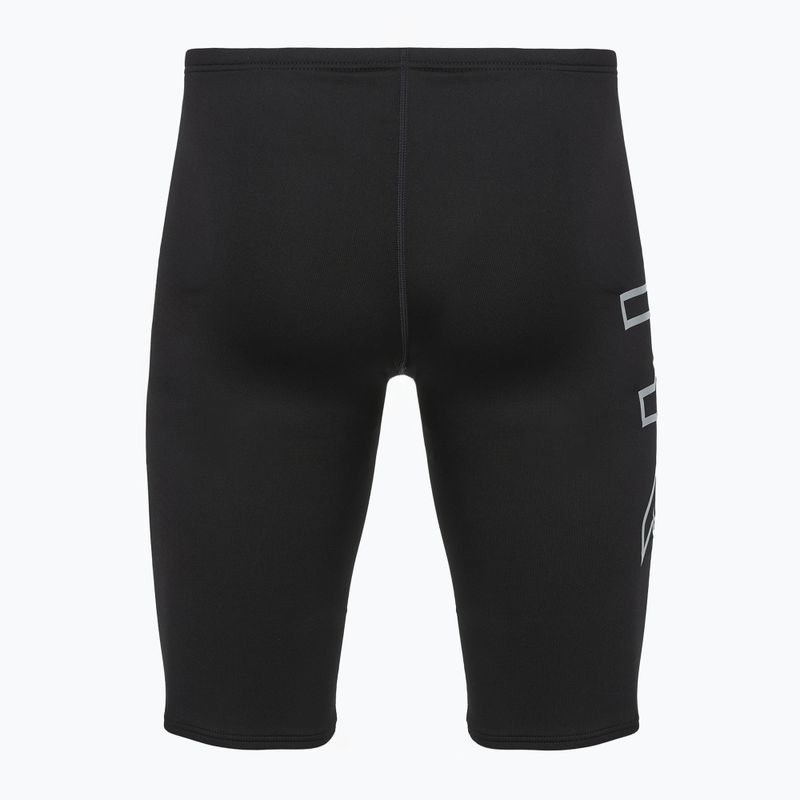 Мъжки шорти за плуване тип клин TYR Soild Large Logo Jammer black 4