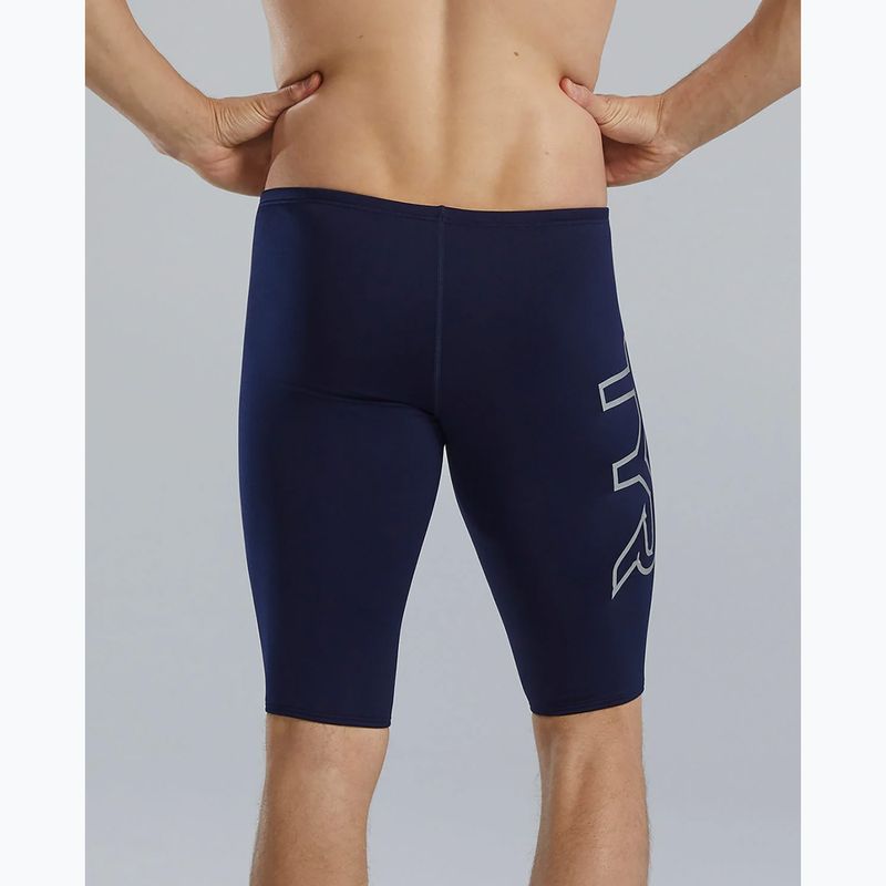Мъжки шорти за плуване тип клин TYR Soild Large Logo Jammer navy 6