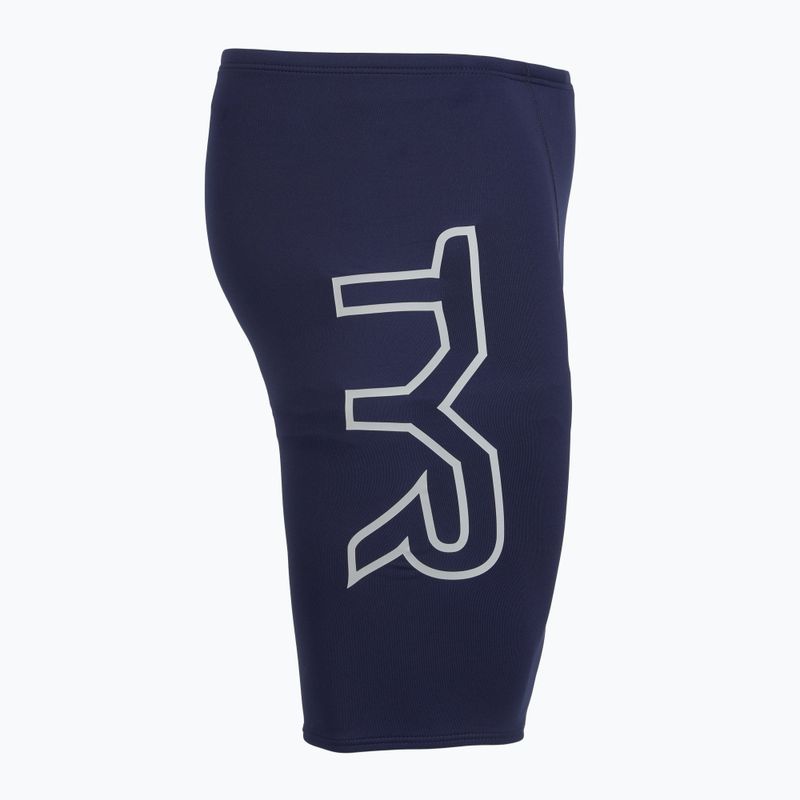 Мъжки шорти за плуване тип клин TYR Soild Large Logo Jammer navy 3