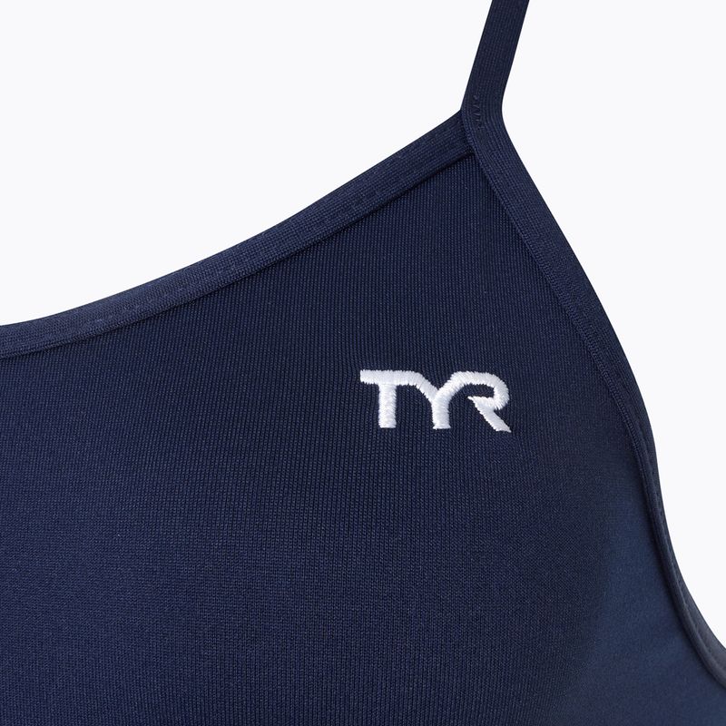 Дамски бански костюм от една част TYR Solid Trinityfit Durafast Elite navy 3