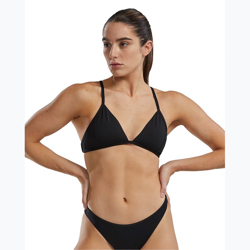 Горнище на бански костюм TYR Solid Triangle Tieback black