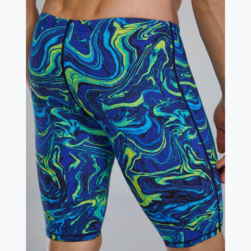 Мъжки шорти за плуване тип клин TYR Thresher Jammer Hyperblitz blue/green 2