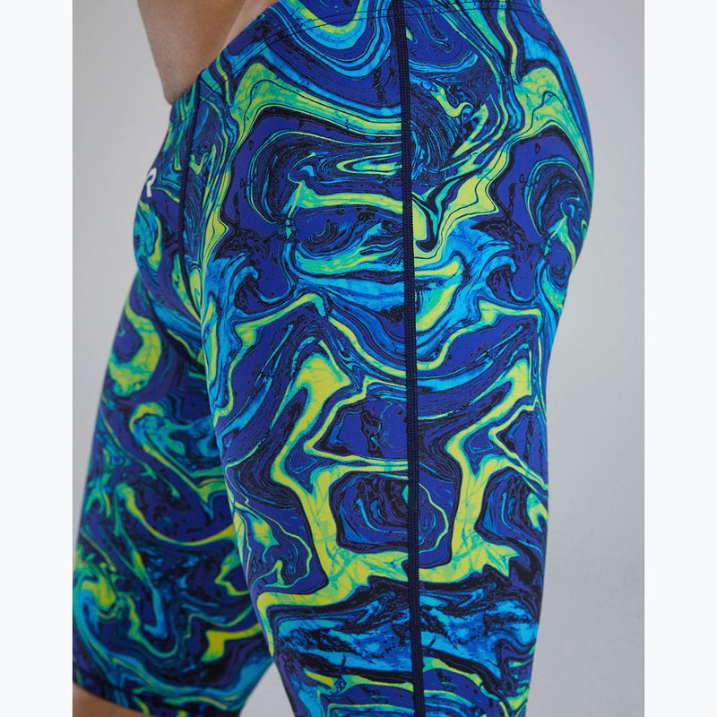 Мъжки шорти за плуване тип клин TYR Thresher Jammer Hyperblitz blue/green 3