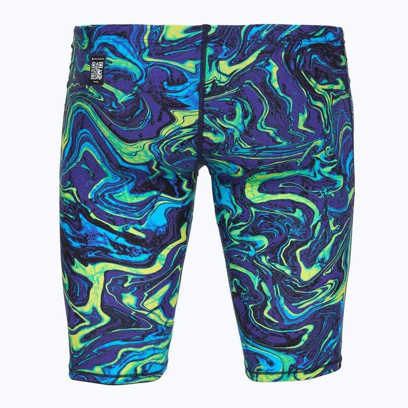Мъжки шорти за плуване тип клин TYR Thresher Jammer Hyperblitz blue/green 2
