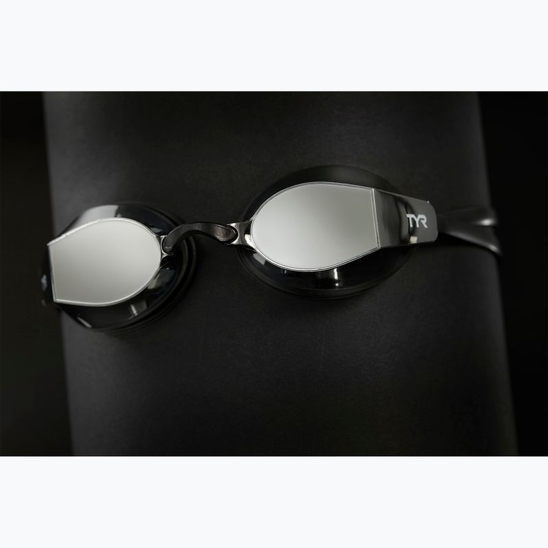 Очила за плуване TYR Blackops 140 Ev Racing Mirrored silver/black/black 5