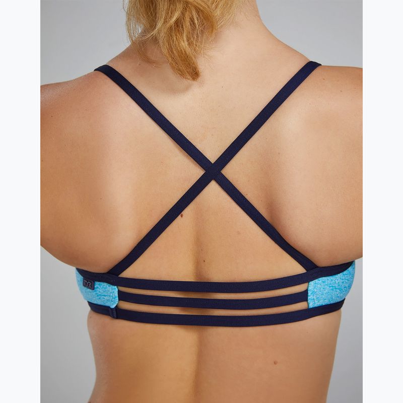 Горнище на бански костюм TYR Lapped Trinity light blue/aqua 9