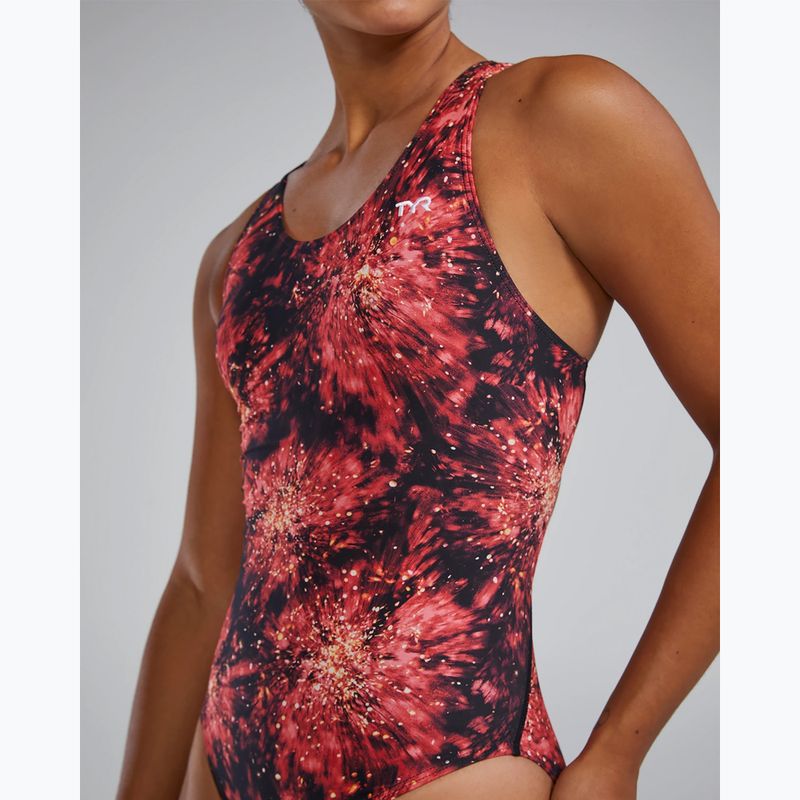 Дамски бански костюм от една част TYR Durafast Elite Radiant Flare Maxfit red 5