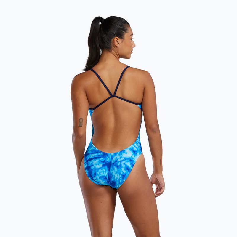 Дамски бански костюм от една част TYR Durafast Elite Azultec Cutoutfit ocean blue 2