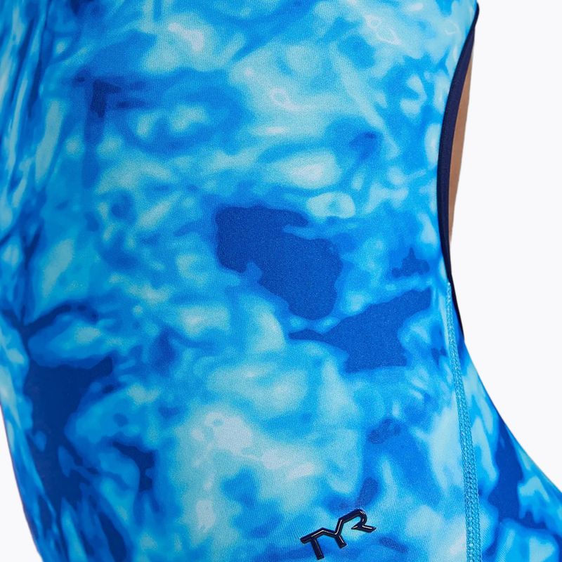Дамски цял бански костюм TYR Durafast Elite Azultec Diamondfit ocean blue 6