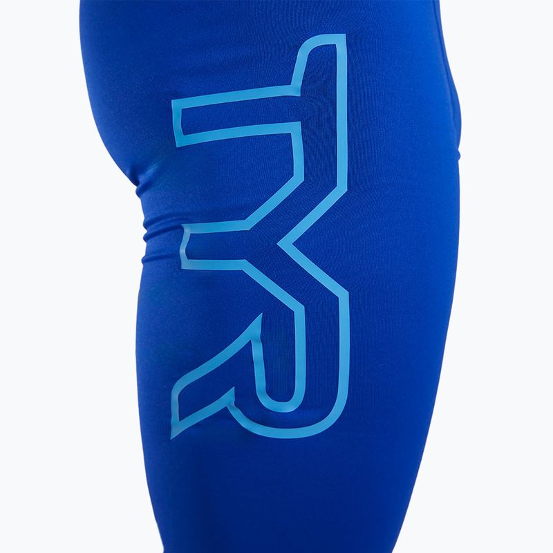 Мъжки шорти за плуване тип клин TYR Soild Large Logo Jammer royal 7