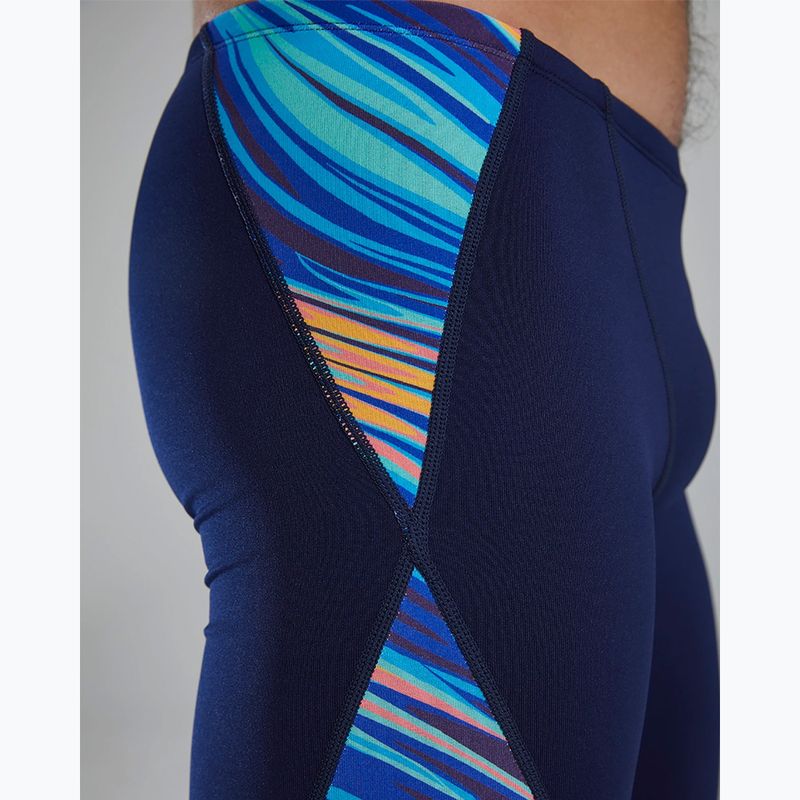 Мъжки шорти за плуване тип клин TYR Durafast Elite Riptidal Jammer teal/orange 12