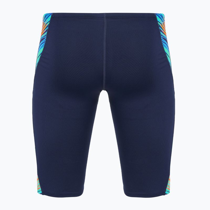 Мъжки шорти за плуване тип клин TYR Durafast Elite Riptidal Jammer teal/orange 2