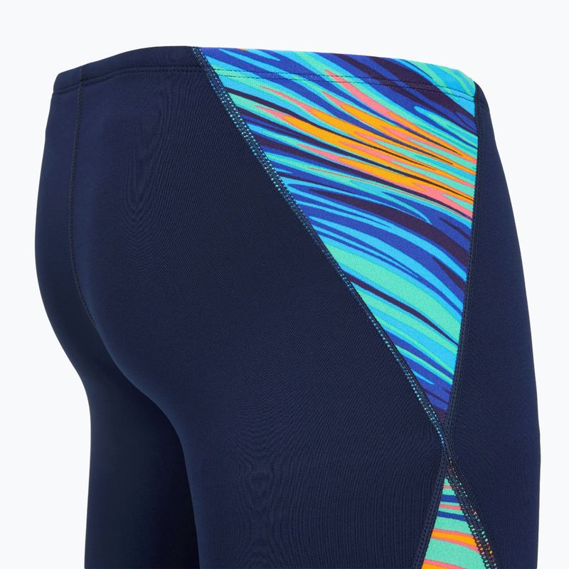 Мъжки шорти за плуване тип клин TYR Durafast Elite Riptidal Jammer teal/orange 4