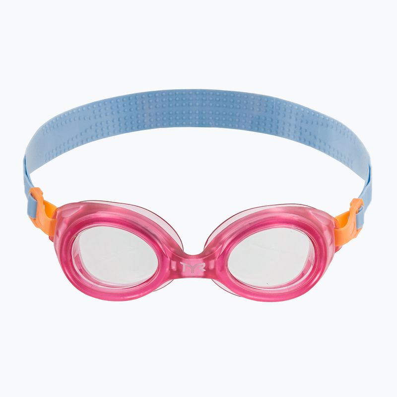 Детски очила за плуване TYR Aqua Blaze clear / pink 2