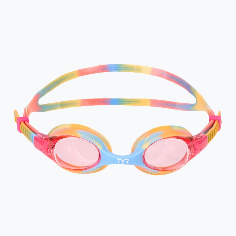 Детски очила за плуване TYR Swimple Tie Dye Non-Mirrored pink/orange/yellow 2