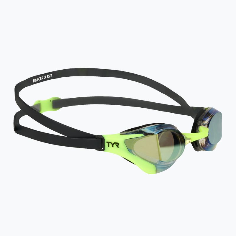 Очила за плуване TYR Tracer-X RZR Mirrored limelight