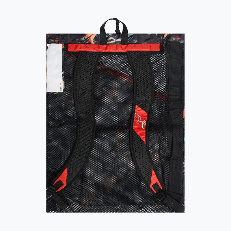 Торба за плуване TYR Elite Team Mesh 40 l orange / aqua / black 2
