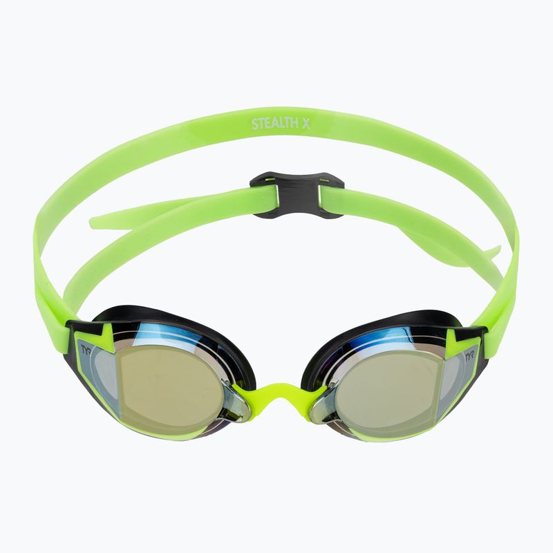 Очила за плуване TYR Stealth-X Performance Mirrored electro lime 2