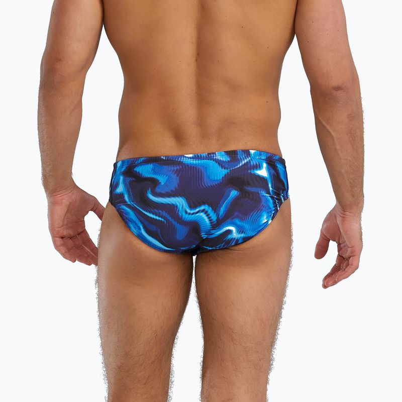 Мъжки бански тип слип TYR Durafast Elite Waveform Brief blue 2