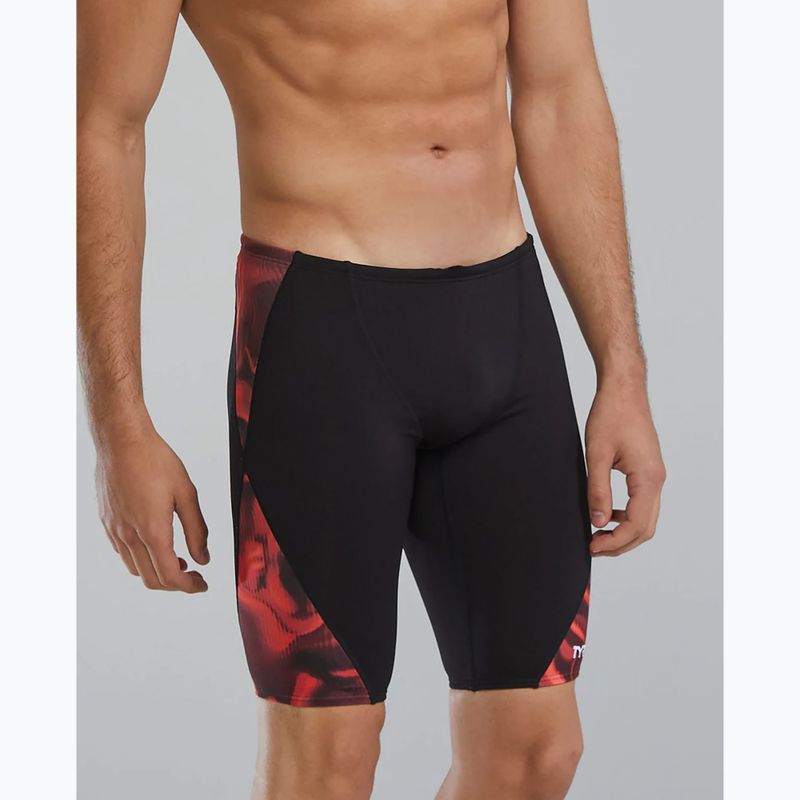 Мъжки шорти за плуване тип клин TYR Durafast Elite Waveform Blade Splice red 3