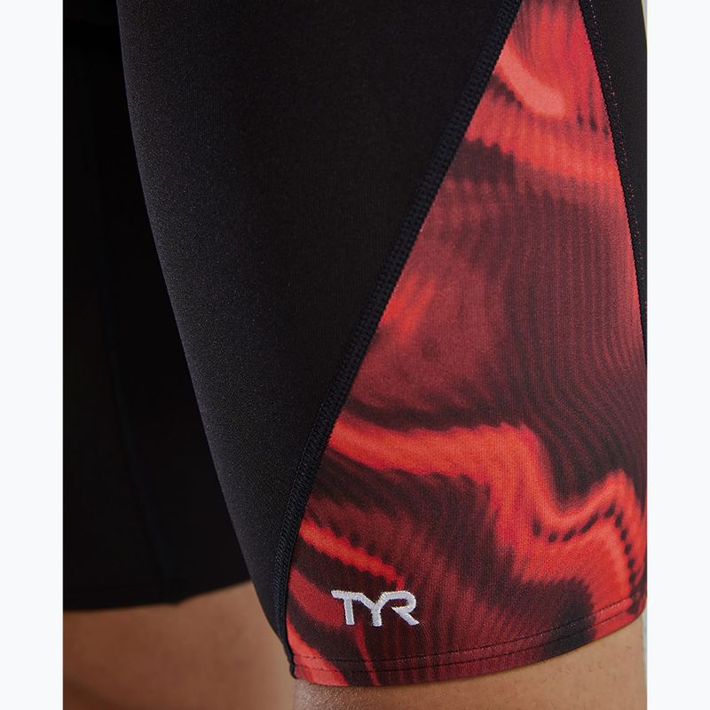 Мъжки шорти за плуване тип клин TYR Durafast Elite Waveform Blade Splice red 8