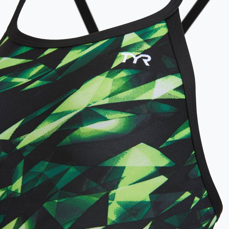 Дамски цял бански костюм TYR Durafast Elite Triadic Diamondfit green 3